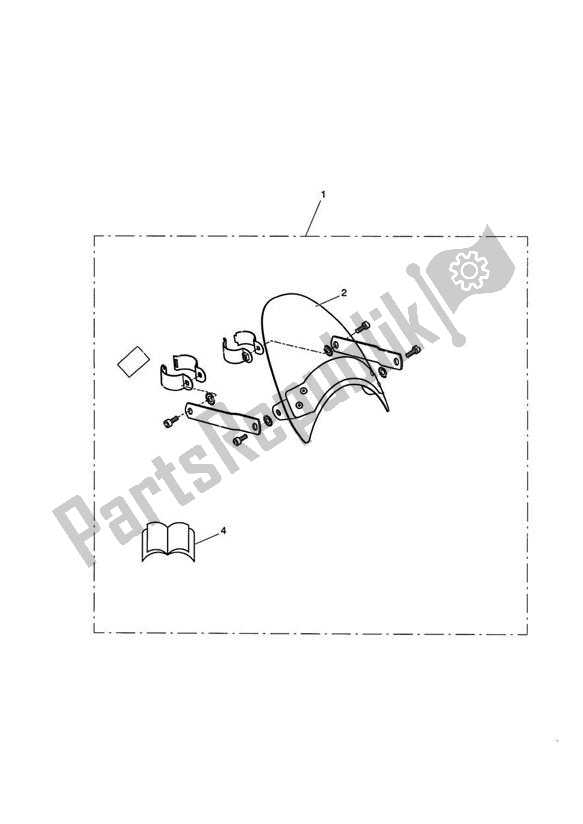 All parts for the Flyscreen Kit 237541>, Chrome of the Triumph America Carburettor 790 2002 - 2007